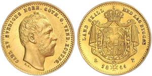 1 Ducat Schweden Gold Karl XV. (Schweden) (1826 - 1872)