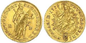 1 Ducat Ungarn (1989 - ) Gold Karl VI, Römisch-deutscher Kaiser (1685-1740)