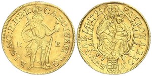 1 Ducat Ungarn (1989 - ) Gold Karl VI, Römisch-deutscher Kaiser (1685-1740)
