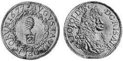 1 Ducat Augsbourg (1276 - 1803) Or Léopold Ier de Habsbourg(1640-1705)