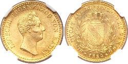 1 Ducat Grand-duché de Bade (1806-1918) Or Léopold Ier de Bade(1790 – 1852)