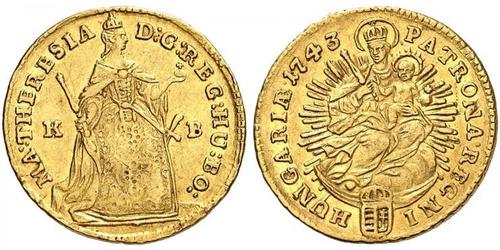 1 Ducat Hongrie Or Maria Theresa of Austria (1717 - 1780)