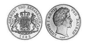 1 Ducat Royaume de Bavière (1806 - 1918) Or Louis Ier de Bavière(1786 – 1868)