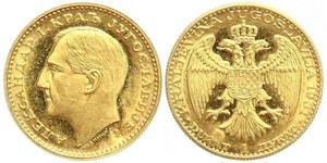 1 Ducat Royaume de Yougoslavie (1918-1943) Or Alexander I of Yugoslavia (1888 - 1934)