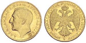 1 Ducat Royaume de Yougoslavie (1918-1943) Or Alexander I of Yugoslavia (1888 - 1934)