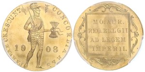 1 Ducat Royaume des Pays-Bas (1815 - ) Or 