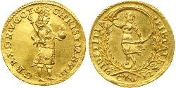 1 Ducat Royaume du Danemark et de Norvège (1536-1814) Or Christian V de Danemark (1646 -1699)