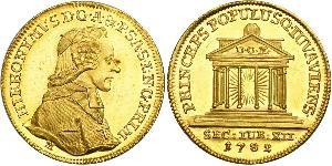 1 Ducat Salzbourg (1328 - 1803) Or Hieronymus von Colloredo-Mannsfeld (1732 - 1812)