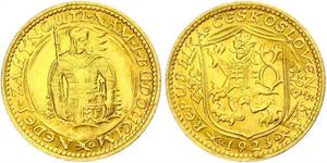 1 Ducat Tchécoslovaquie  (1918-1992) Or 