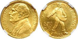 1 Ducat Tchécoslovaquie  (1918-1992) Or Antonin Svehla  (1873- 1933)