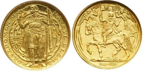 1 Ducat Tchécoslovaquie  (1918-1992) Or 