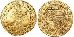 1 Ducat Ååstenrik Or Rodolphe II du Saint-Empire (1552 - 1612)
