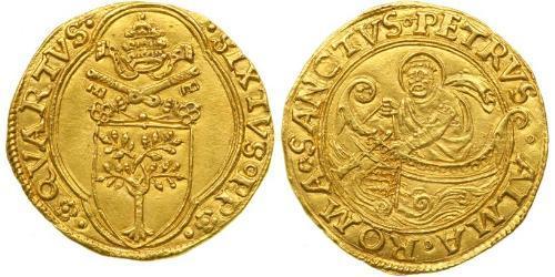 1 Ducat États pontificaux (752-1870) Or Sixte IV (1414-1484)