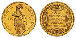 1 Ducat Amburgo Oro 