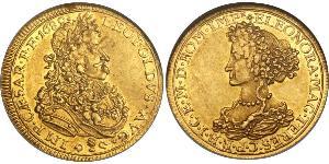 1 Ducat Augsburgo (1276 - 1803) Oro Leopoldo I de Habsburgo(1640-1705)