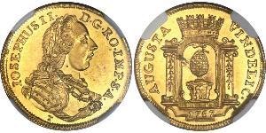 1 Ducat Augsburgo (1276 - 1803) Oro Joseph II, Holy Roman Emperor  (1741 - 1790)