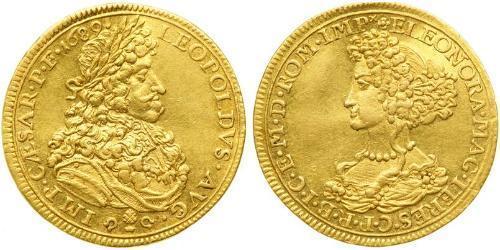 1 Ducat Augusta (Germania) (1276 - 1803) Oro Leopoldo I d