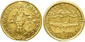 1 Ducat Electorate of Bavaria (1623 - 1806) Oro Fernando María, Elector de Baviera(1636 – 1679)
