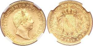 1 Ducat Gran Ducado de Baden (1806-1918) Oro Leopoldo I de Baden(1790 – 1852)