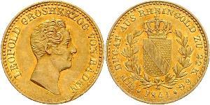 1 Ducat Grand Duchy of Baden (1806-1918) Oro Leopoldo di Baden(1790 – 1852)