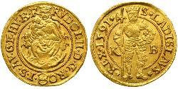 1 Ducat Habsburg Empire (1526-1804) Oro Rodolfo II (1552 - 1612)