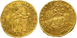 1 Ducat Habsburg Empire (1526-1804) Oro Matthias, Holy Roman Emperor (1557 - 1619)