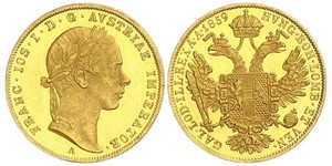 1 Ducat Habsburg Empire (1526-1804) Oro Franz Joseph I (1830 - 1916)