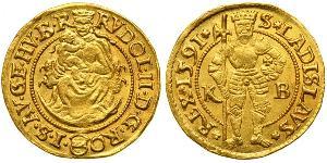 1 Ducat Habsburg Empire (1526-1804) Oro Rodolfo II (1552 - 1612)
