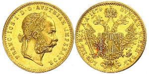 1 Ducat Habsburg Empire (1526-1804) Oro Franz Joseph I (1830 - 1916)