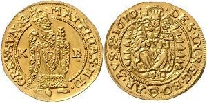 1 Ducat Habsburg Empire (1526-1804) Oro Matthias, Holy Roman Emperor (1557 - 1619)