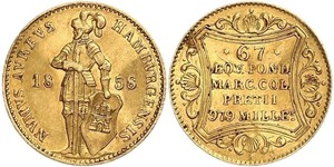 1 Ducat Hamburgo Oro 