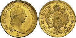 1 Ducat Imperio austríaco (1804-1867) Oro Joseph II, Holy Roman Emperor  (1741 - 1790)