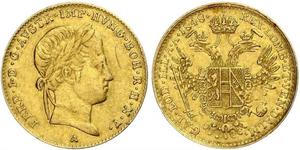 1 Ducat Imperio austríaco (1804-1867) Oro Ferdinand I of Austria (1793 - 1875)