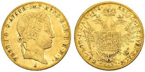 1 Ducat Imperio austríaco (1804-1867) Oro Ferdinand I of Austria (1793 - 1875)