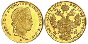 1 Ducat Imperio austríaco (1804-1867) Oro Ferdinand I of Austria (1793 - 1875)