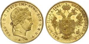 1 Ducat Imperio austríaco (1804-1867) Oro Ferdinand I of Austria (1793 - 1875)
