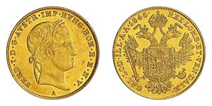 1 Ducat Impero austriaco (1804-1867) Oro Ferdinand I of Austria (1793 - 1875)