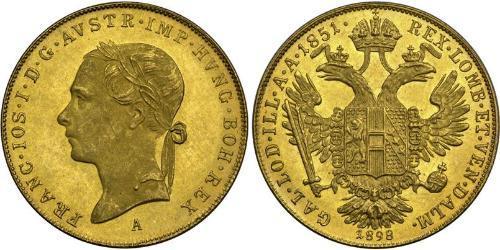 1 Ducat Impero austriaco (1804-1867) Oro Franz Joseph I (1830 - 1916)