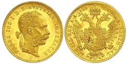 1 Ducat Monarchia asburgica (1526-1804) Oro Franz Joseph I (1830 - 1916)