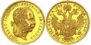 1 Ducat Monarchia asburgica (1526-1804) Oro Franz Joseph I (1830 - 1916)