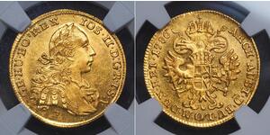 1 Ducat Monarchia asburgica (1526-1804) Oro Joseph II, Holy Roman Emperor  (1741 - 1790)