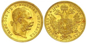 1 Ducat Monarchia asburgica (1526-1804) Oro Franz Joseph I (1830 - 1916)