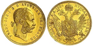 1 Ducat Monarchia asburgica (1526-1804) Oro Franz Joseph I (1830 - 1916)