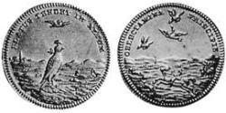 1 Ducat Principado de Ansbach (1398–1792) Oro Charles William Frederick, Margrave of Brandenburg-Ansbach (1712 – 1757)