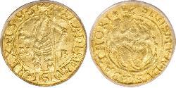 1 Ducat Principality of Transylvania (1571-1711) Oro Segismundo Báthory (1572 -1613)