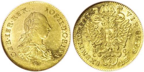 1 Ducat Principality of Transylvania (1571-1711) / Sacro Imperio Romano (962-1806) Oro Joseph II, Holy Roman Emperor  (1741 - 1790)