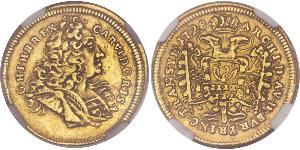 1 Ducat Sacro Imperio Romano (962-1806) Oro Carlos VI, Emperador del Sacro Imperio Romano (1685-1740)