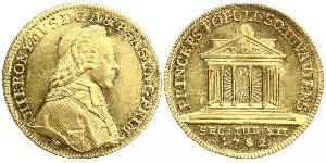 1 Ducat Salisburgo (1328 - 1803) Oro Hieronymus von Colloredo (1732 - 1812)