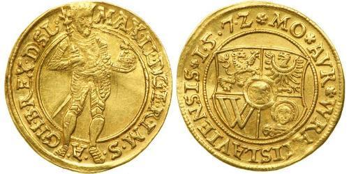 1 Ducat States of Germany Oro Maximiliano II de Habsburgo(1527- 1576)