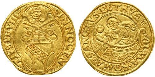1 Ducat Stato Pontificio (752-1870) Oro Papa Innocenzo VIII (1432 -1492)